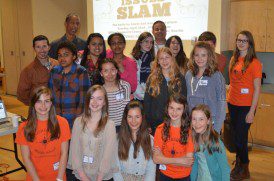 The teams plus friends and teachers who came to support in 2014!