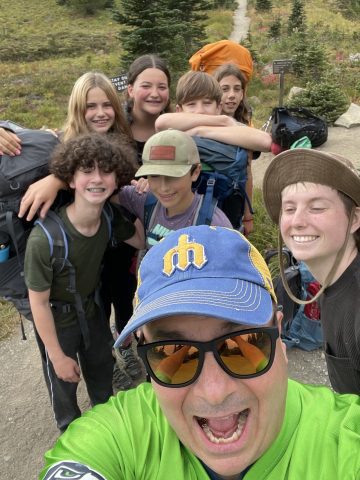 8.2 hiking group with Tim